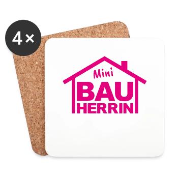 Bauherr Junior Kinder - Untersetzer (4er-Set) - Weiß - Vorne