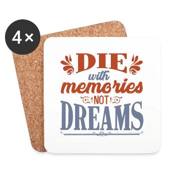 The with memories not dreams - Coasters (set of 4) - white - Front