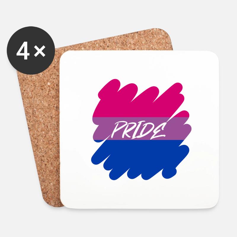 Bi Pride - Pride - Coasters (set of 4) - white