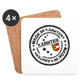 Made in Kärnten - Untersetzer (4er-Set) - Weiß - Vorne