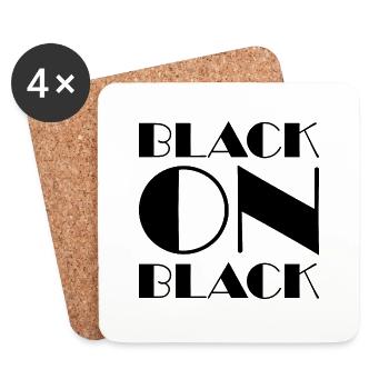 Black On Black - Coasters (set of 4) - white - Front
