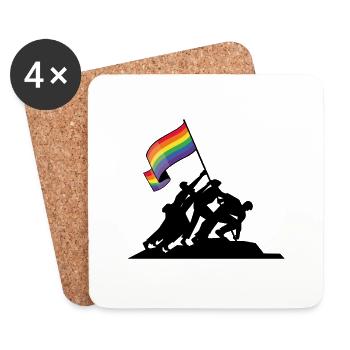 Lgbt pride gift - Coasters (set of 4) - white - Front