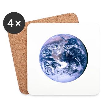 The Blue Marble - Untersetzer (4er-Set) - Weiß - Vorne