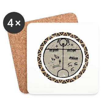Kamdavulu Tengei - Coasters (set of 4) - white - Front