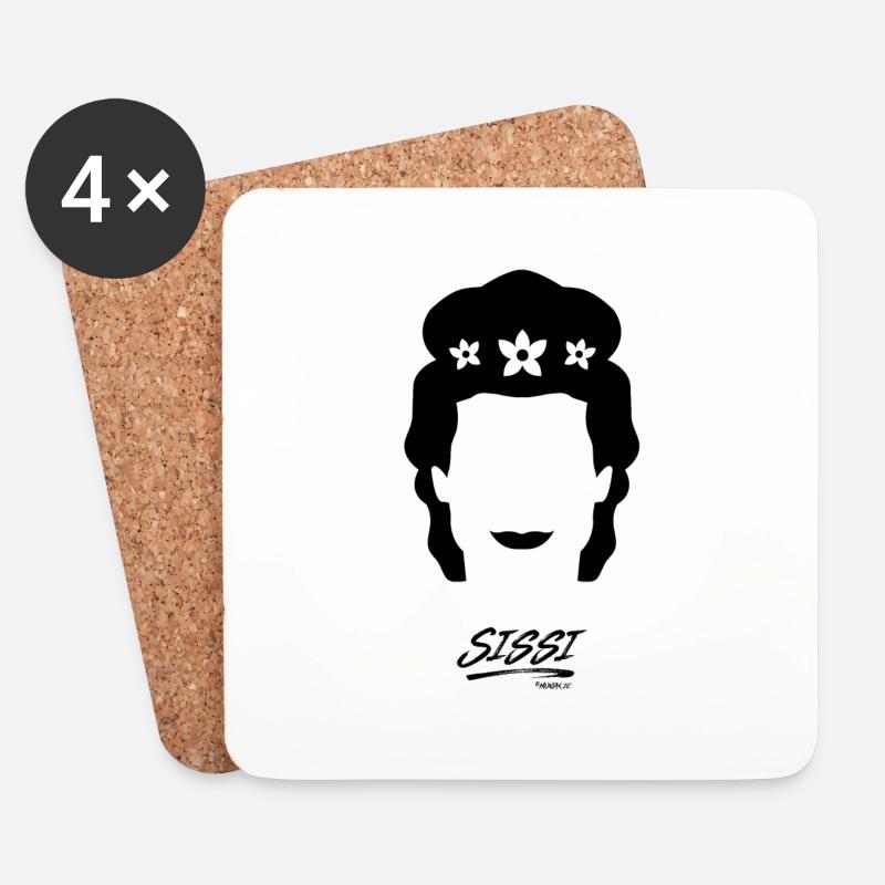 SISSI - Untersetzer (4er-Set) - Weiß