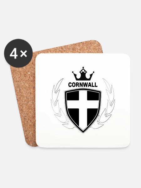 Cornwall - Untersetzer (4er-Set) - Weiß