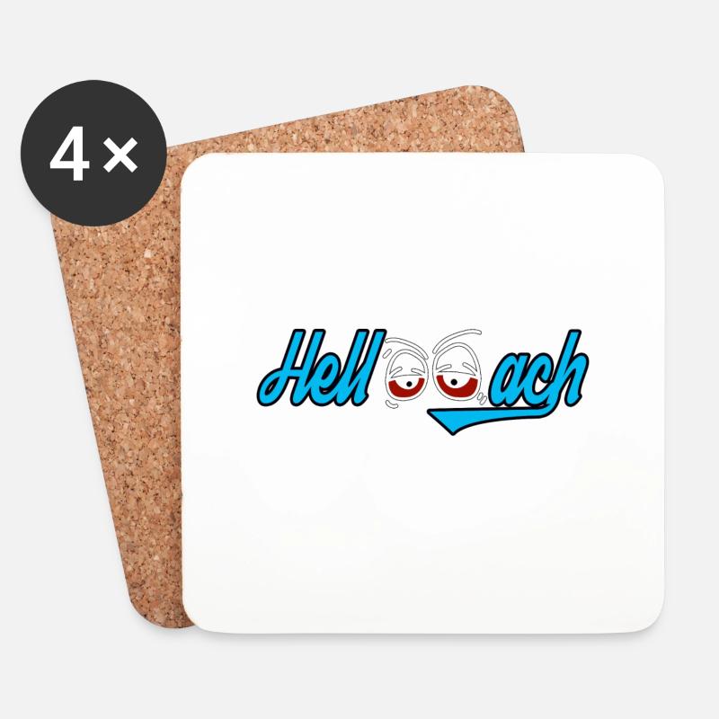 Hellwach - Untersetzer (4er-Set) - Weiß