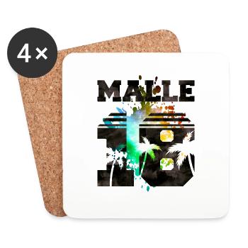 malle 18 colors - Untersetzer (4er-Set) - Weiß - Vorne