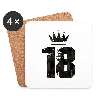 18 crown - Untersetzer (4er-Set) - Weiß - Vorne