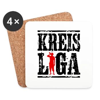 kreis liga trinker - Untersetzer (4er-Set) - Weiß - Vorne
