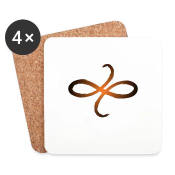 Celtic symbols friendship - Coasters (set of 4) - white - Front