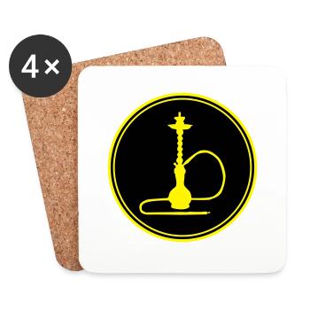 shisha icon - Untersetzer (4er-Set) - Weiß - Vorne