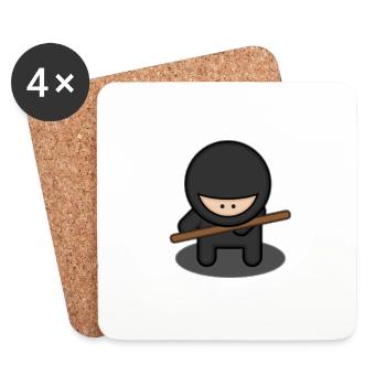 Ninja Stab - Untersetzer (4er-Set) - Weiß - Vorne