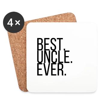 Best Uncle Ever - Coasters (set of 4) - white - Front