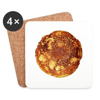 Crêpes - crêpes - Dessous de verre (lot de 4) - blanc - Devant