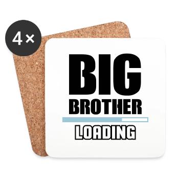 big brother loading 2 - Untersetzer (4er-Set) - Weiß - Vorne
