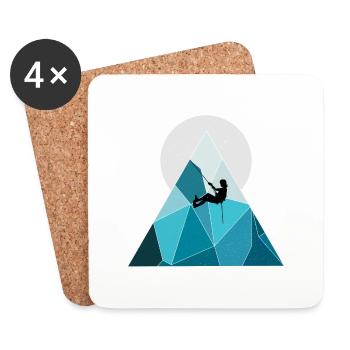 Montée - Dessous de verre (lot de 4) - blanc - Devant