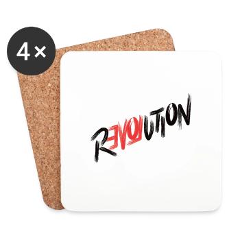 Revolution Love - Untersetzer (4er-Set) - Weiß - Vorne