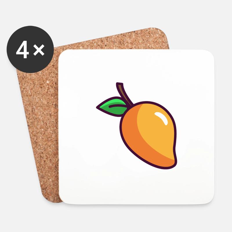 Mango - Untersetzer (4er-Set) - Weiß