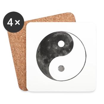 Yin-yang - Coasters (set of 4) - white - Front