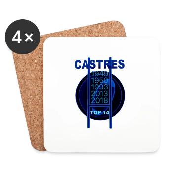 Rugby Castres - Untersetzer (4er-Set) - Weiß - Vorne
