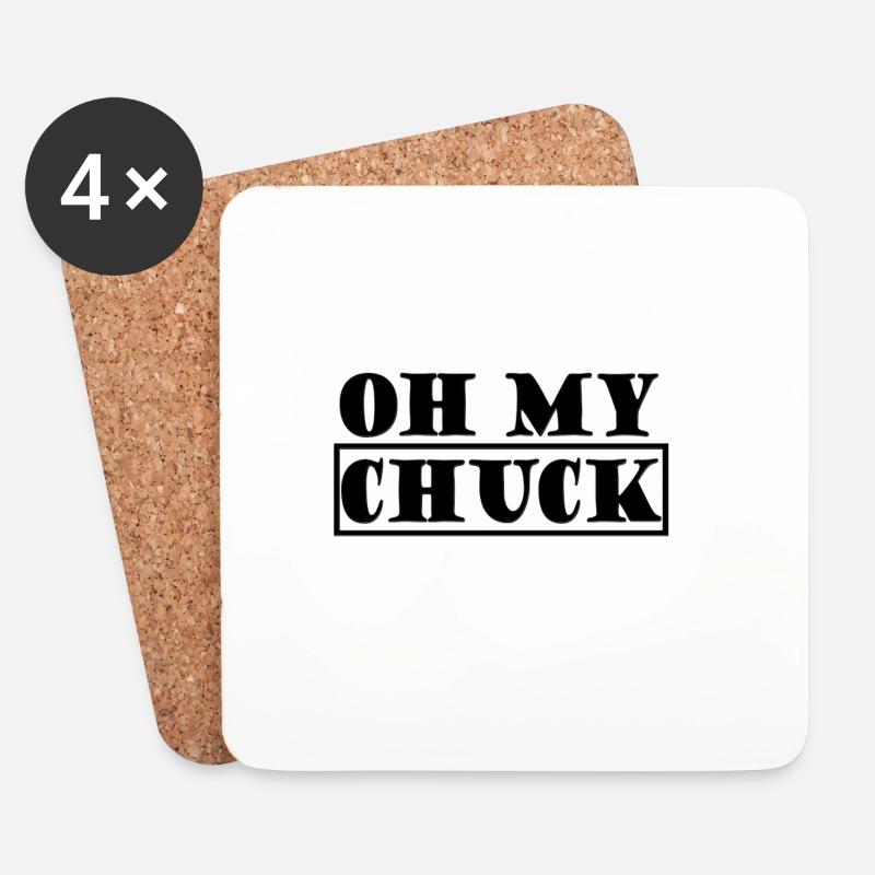 Oh, mein Chuck. - Untersetzer (4er-Set) - Weiß