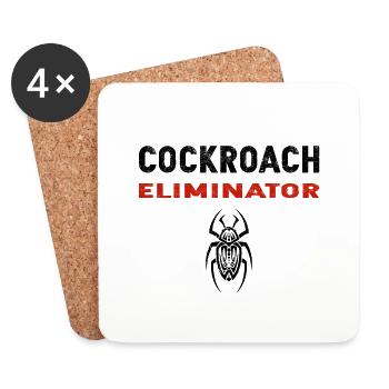 Cockroach Cleaner - Coasters (set of 4) - white - Front