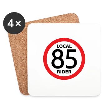 Local Rider 85 - Coasters (set of 4) - white - Front