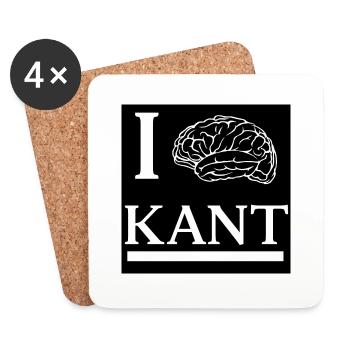 Kant - Untersetzer (4er-Set) - Weiß - Vorne