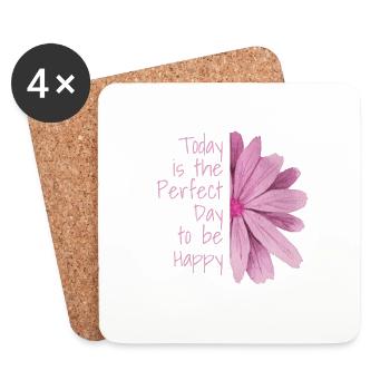 flower - Coasters (set of 4) - white - Front
