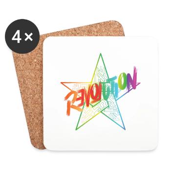 revolution - Coasters (set of 4) - white - Front