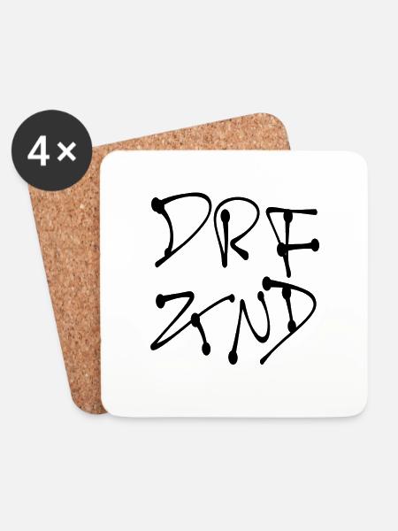 Dorfkind - Untersetzer (4er-Set) - Weiß