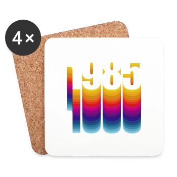 1985 - Coasters (set of 4) - white - Front