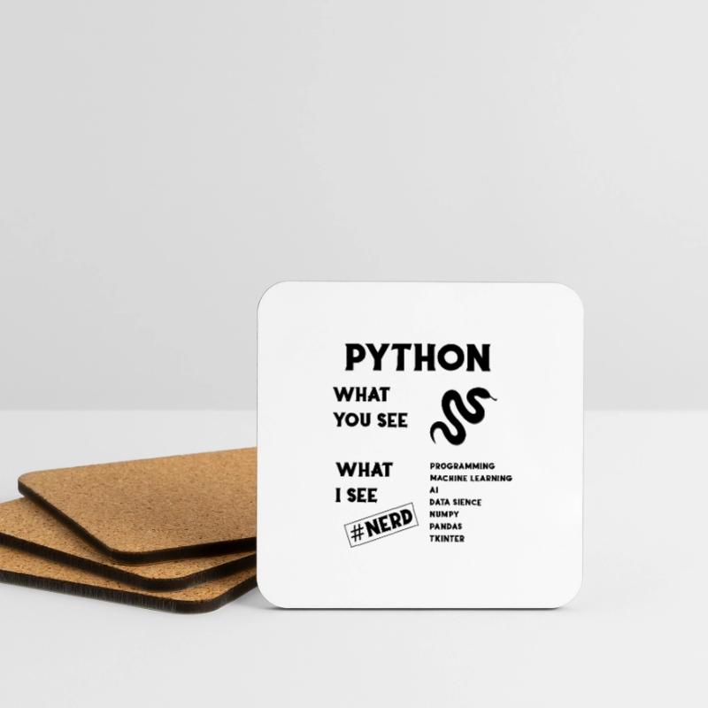 Programmation Python Dessous de verre (lot de 4)