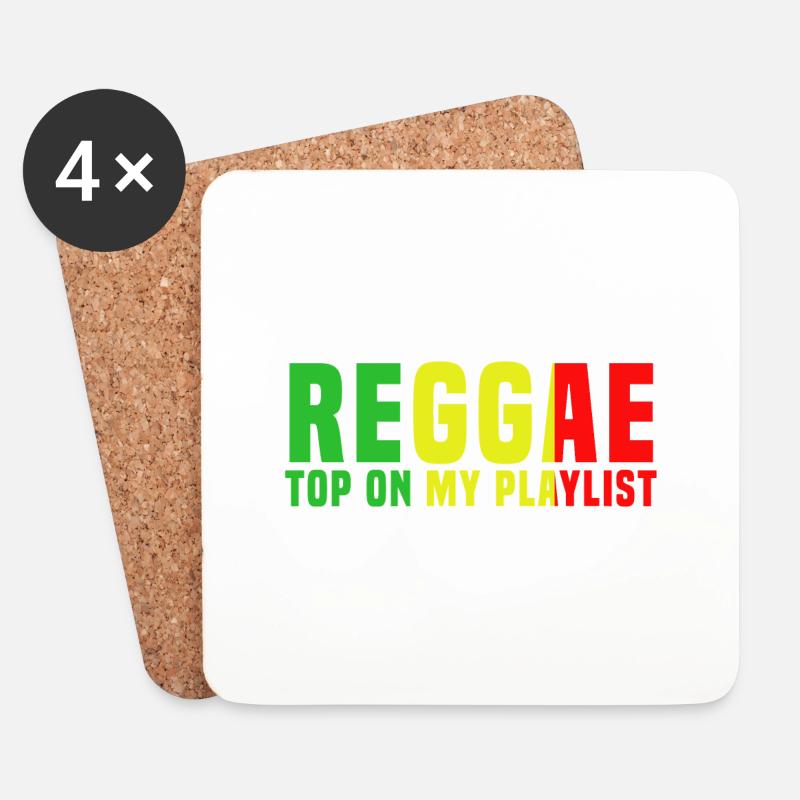 reggae - Coasters (set of 4) - white