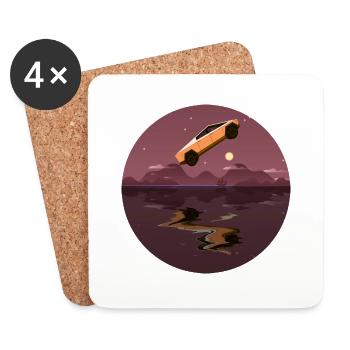 Cybertruck Design - Coasters (set of 4) - white - Front