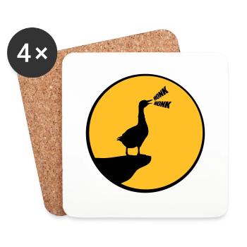 Wolf Gans Honk goose - Untersetzer (4er-Set) - Weiß - Vorne