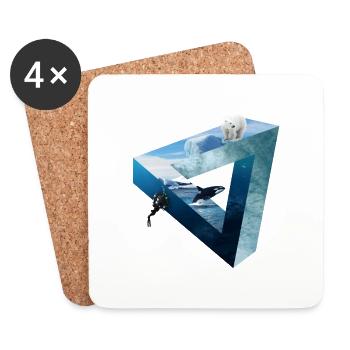 Arctic Ocean - Coasters (set of 4) - white - Front