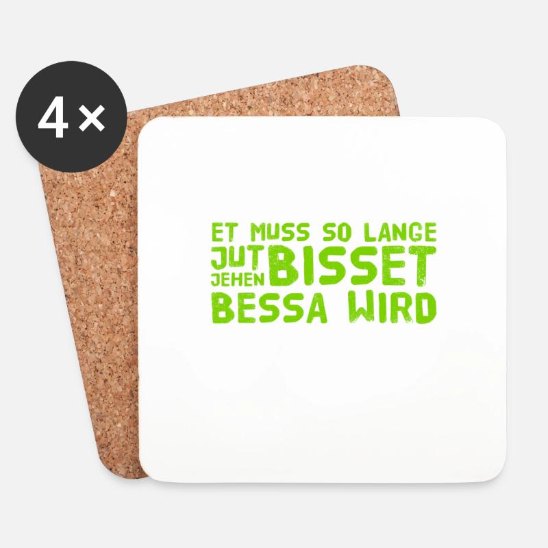 alles wird gut - Untersetzer (4er-Set) - Weiß
