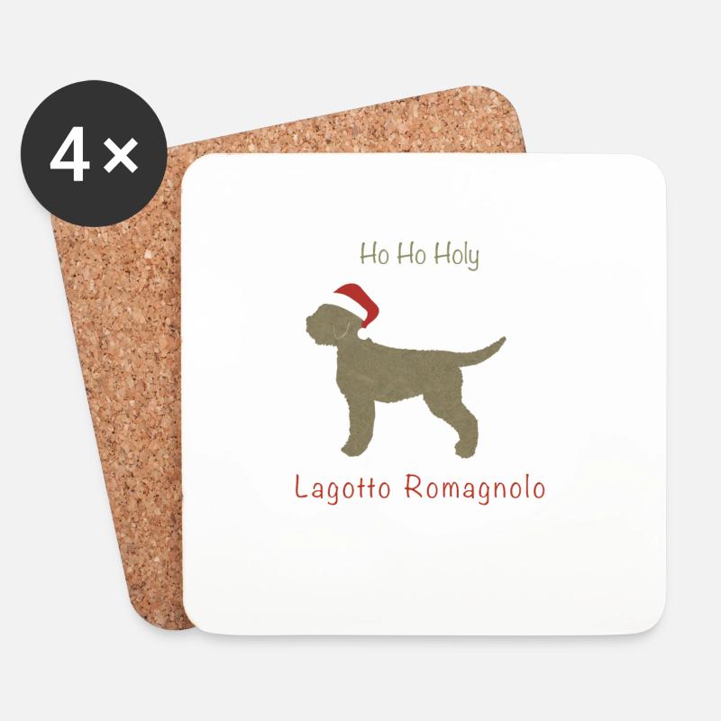 Lagotto - Untersetzer (4er-Set) - Weiß