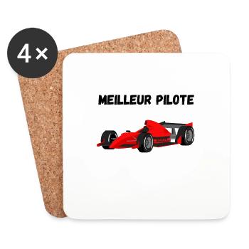 Best Race Car Driver - Coasters (set of 4) - white - Front