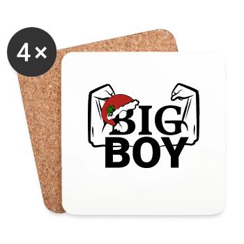 Big Boy - Look partenaire de Noël - Dessous de verre (lot de 4) - blanc - Devant
