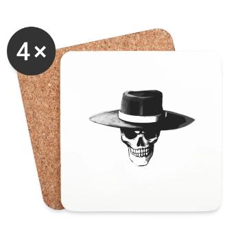 Skulduggery Agréable - Dessous de verre (lot de 4) - blanc - Devant