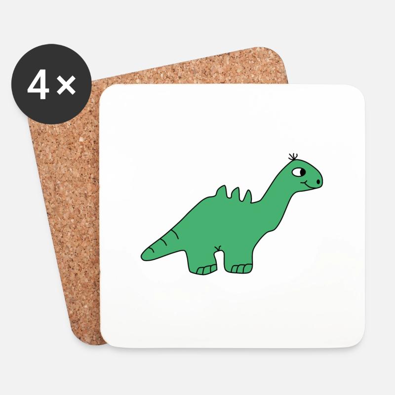 Dino - Untersetzer (4er-Set) - Weiß