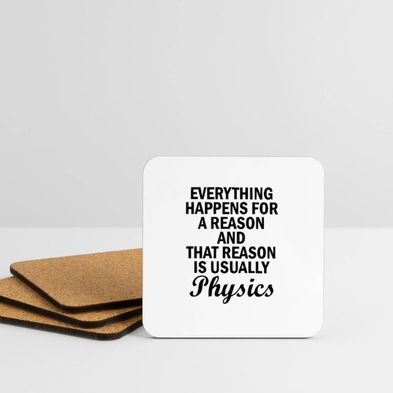 Physics Basic Saying Physicist Gift Coasters (set of 4)