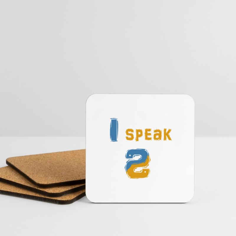 I Speak Python - Pour tous les codeurs en Python Dessous de verre (lot de 4)