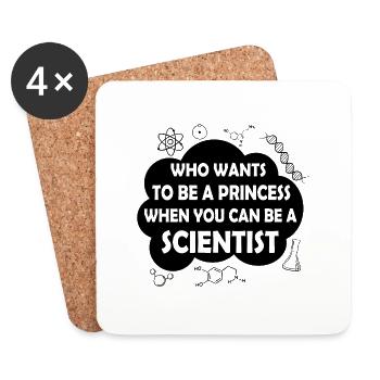 Scientist Saying Physicist Physics Gift - Coasters (set of 4) - white - Front