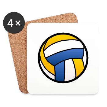 volleyball waterpolo sport - Coasters (set of 4) - white - Front