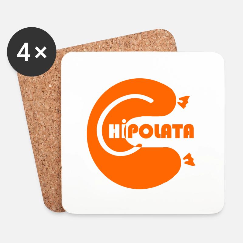 Chipolata - Grill - Untersetzer (4er-Set) - Weiß