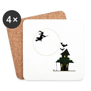 Witches Cottage - Coasters (set of 4) - white - Front